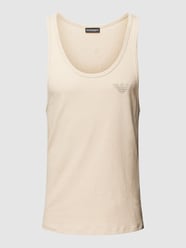 Tanktop mit Label-Stitching von Emporio Armani Beige - 26
