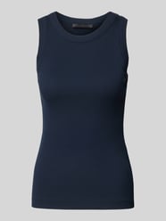 Tanktop in Ripp-Optik Modell 'OLINA' von Drykorn Blau - 4