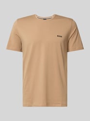 T-Shirt mit Logo-Detail Modell 'MIX&MATCH' von BOSS Braun - 21