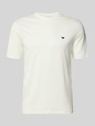 T-Shirt mit Label-Stitching von Emporio Armani - 8