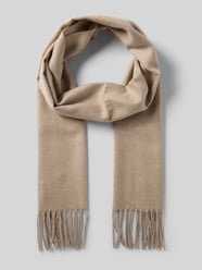 Sjaal met koordjes, model 'Cashmink' van Fraas Beige - 22