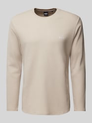 Longsleeve mit Rundhalsausschnitt von BOSS Beige - 46