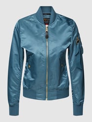 Jacke mit Label-Details von Alpha Industries Türkis - 6