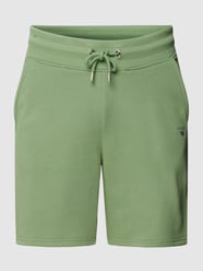 Sweatshorts mit Label-Stitching von Gant Grün - 9