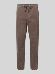 Tapered corduroy broek van katoenmix, model 'LINUS' van Only & Sons - 12