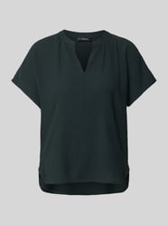 Blouse met V-hals, model 'FASURA' van OPUS Groen - 45