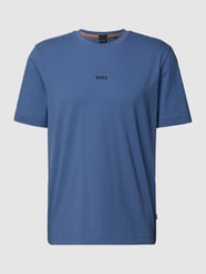 T-Shirt mit Brand-Schriftzug von BOSS Orange Blau - 31