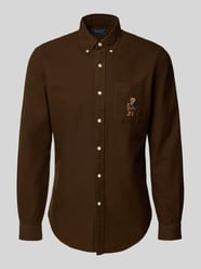 Custom slim fit vrijetijdsoverhemd met motiefstitching van Polo Ralph Lauren - 31
