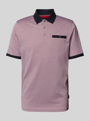 Poloshirt mit Brusttasche von bugatti Rot - 32