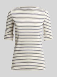 regular fit T-shirt van katoenmix van Lauren Ralph Lauren - 32