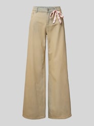 Jeans mit Schleifen-Detail von Review Beige - 2