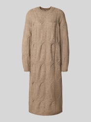 Relaxed fit gebreide jurk met wol, model 'JENNA' van Pieces - 12