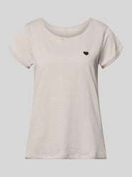 t-shirt z haftem i okrągłym dekoltem od Christian Berg Woman - 35