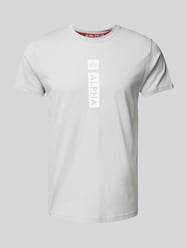 T-Shirt mit Label-Print von Alpha Industries Grau - 7