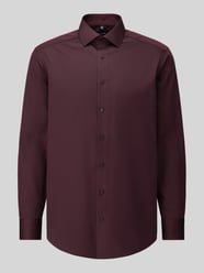 Modern Fit Businesshemd aus reiner Baumwolle von OLYMP Bordeaux - 3