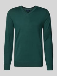 Gebreide pullover van een mix van merinowol met V-hals van Christian Berg Men - 14