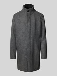 Lange jas van wolmix met opstaande kraag en steekzakken van Jack & Jones Premium - 36