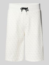 Sweatshorts mit Allover-Logo-Print Modell 'KORBIN' von Guess Activewear Weiß - 12