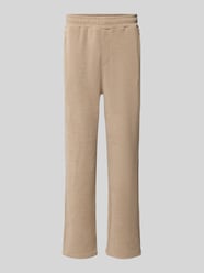 Wide Fit Sweatpants mit Label-Detail Modell 'Mezzano' von PEGADOR Beige - 37