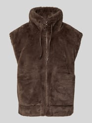 Gilet met opstaande kraag, model 'FONY' van FREE/QUENT Beige - 6