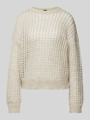 Gebreide pullover met broderie anglaise van Stefanel - 26