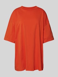 Oversized T-Shirt mit überschnittenen Schultern Modell 'Yeah' von Karo Kauer Orange - 7