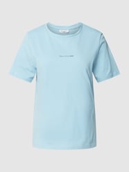 T-Shirt mit Label-Print von Marc O'Polo Denim Blau - 30