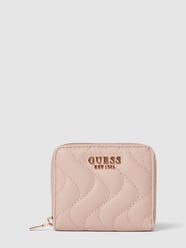 Portemonnaie mit Label-Applikation von Guess Pink - 35