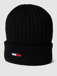 Mütze mit Label-Stitching von Tommy Jeans Schwarz - 32