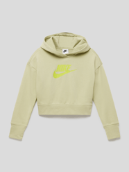 Korte hoodie met labeldetail, model 'Nike Sportswear' van Nike Groen - 39