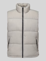 Steppweste mit hohem Stehkragen von ONLY & SONS Beige - 1