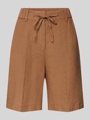 Szorty o kroju wide fit z czystego lnu z tunelem od Marc O'Polo - 15