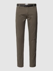 Classic Fit Chino mit Gesäßtaschen von Lindbergh Grün - 19