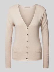 Strickjacke mit V-Ausschnitt von (The Mercer) N.Y. Beige - 8