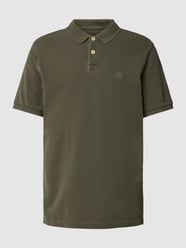 Poloshirt mit Label-Stitching von Marc O'Polo Grün - 41