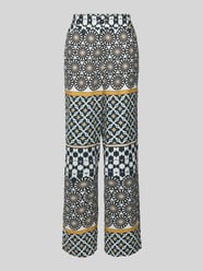Loose fit linnen broek met all-over motief van Marc O'Polo - 21