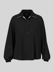 blouse met lange mouwen met contrasterende kraagafwerking van Marc Cain - 23