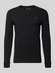Bluzka z długim rękawem o kroju custom fit z wyhaftowanym logo od Polo Ralph Lauren - 7