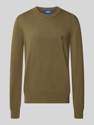 sweter o kroju regular fit z czystej bawełny model 'San Celio-C' od HUGO Blue - 45