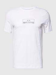 T-Shirt mit Label-Print von ARMANI EXCHANGE Weiß - 29