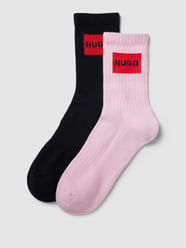 Socken mit Label-Detail im 2er-Pack von HUGO Pink - 6