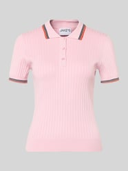 Koszulka polo o kroju slim fit z mieszanki wiskozy w imitacji dzianiny od Jake*s Casual - 33