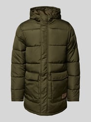 Steppjacke mit Label-Patch von Blend Grün - 33