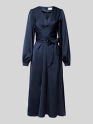 Wickelkleid mit Bindegürtel Modell 'RIMINI' von Neo Noir Blau - 10