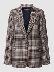 Blazer met all-over motief, model 'August' van Esprit Collection Blauw / turquoise - 46