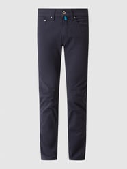Slim Fit Hose mit hohem Stretch-Anteil Modell 'Antibes' - 'Futureflex' von Pierre Cardin Blau / Türkis - 44