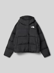 Gewatteerde lange jas met labelprint, model 'NORTH DOWN' van The North Face - 6