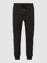Trainingsbroek met vaste persplooien, model 'Be Dominik' van Be Edgy Grijs / zwart - 7