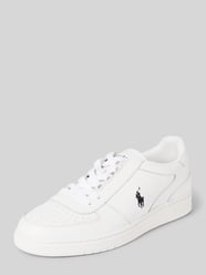 Leren sneakers met labelstitching van Polo Ralph Lauren - 6