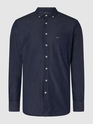 Regular fit vrijetijdsoverhemd van Oxford van Fynch-Hatton Blauw - 45